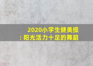 2020小学生健美操: 阳光活力十足的舞蹈